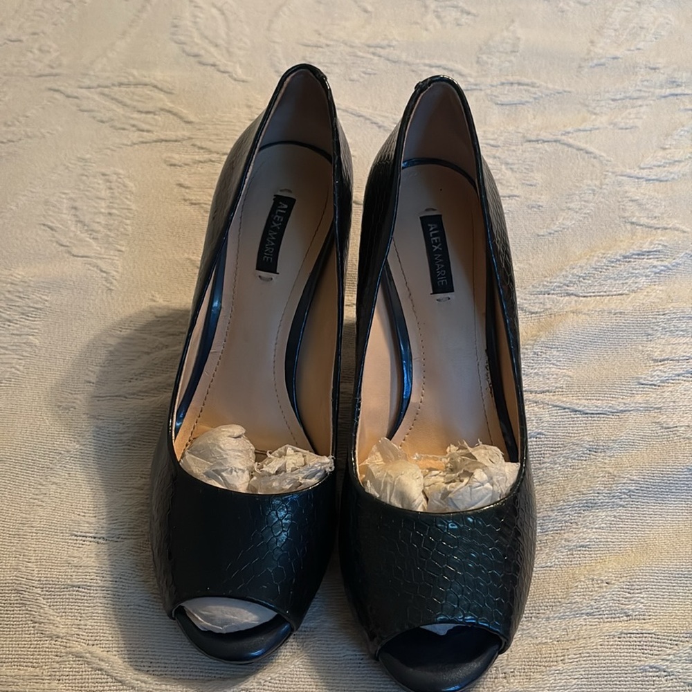 Alex Marie Black Elegant Heels